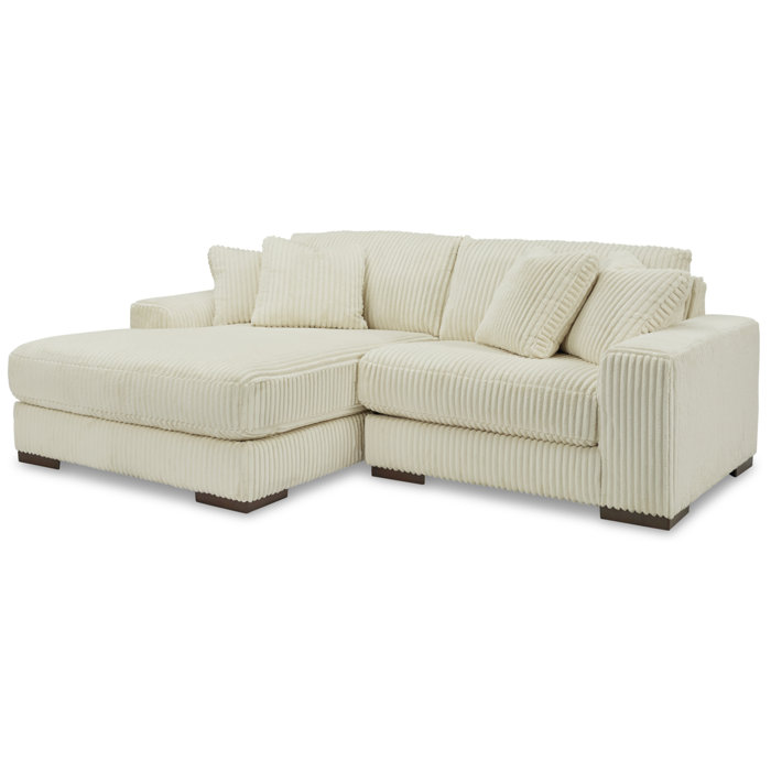 Signature Design by Ashley 102" Wide Sofa & Chaise Wayfair